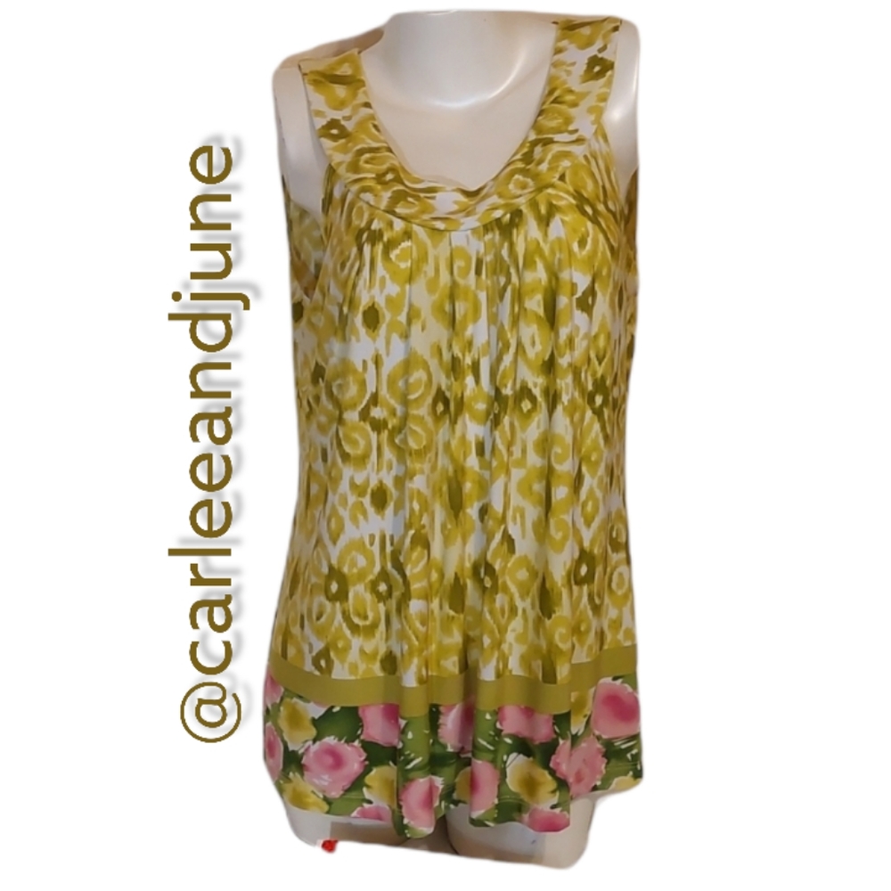 Style & Co sleeveless summer top. Size L. Pre-owned like new.